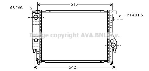 AVA QUALITY COOLING Радиатор, охлаждение двигателя BW2047